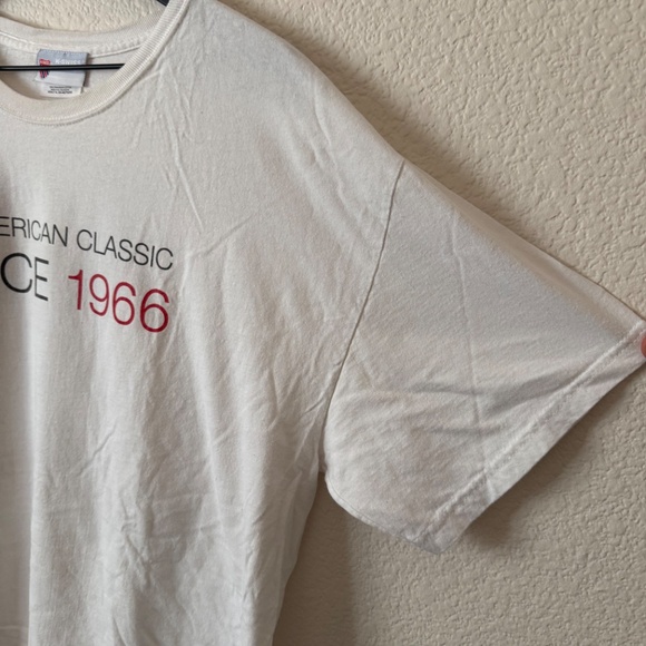 K-Swiss White Men's Vintage Logo Short Sleeve Tee Shirt Size XL - Picture 4 of 6